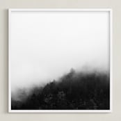 "Mystify" - Art Print in Black and White by Jessica C Nugent - Framed