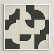 "Off The Grid 03" - Art Print in Vintage by Jennifer Morehead - Framed