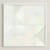 "quilt block 01" - Art Print in Green Spring by Leanne Friedberg - Framed