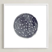 "Constellation" - Art Print in Midnight by Annie Clark - Framed