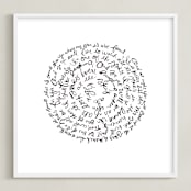 "Little Prince" - Art Print in Black by Dean Street - Framed
