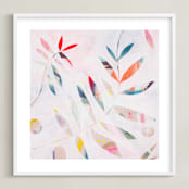 "Secret Heart" - Art Print in Rose by Kate Capone - Framed
