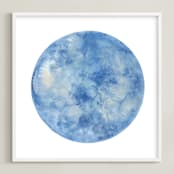 "Blue Moon" - Art Print in Blue Moon by Emily Magone - Framed