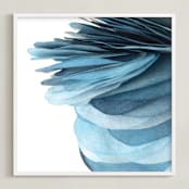 "Sky Pebble 2" - Art Print in Sky and Sea by Jenny Phillips - Framed