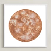 "Copper Moon" - Art Print in Copper by Emily Magone - Framed