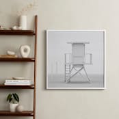 "Iconic Lifeguard tower" - Art Print in Neutral Grey by Kate Houlihan Photography - In a Room