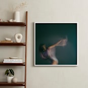 "Don't Go" - Art Print in Teal by Derick W Daily - In a Room