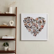 "Holiday Heart Snapshot Mix®: Framed Photo" - Framed Photo in White by Minted - In a Room