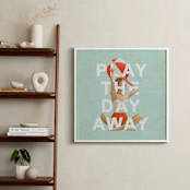 "Play The Day Away" - Art Print in Antique Teal by Heather Landis - In a Room