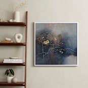 "Oh Susy" - Art Print in Slate Blue by Christine Olmstead - In a Room