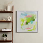 "Summer Holiday" - Art Print in Lime by Lindsay Megahed - In a Room