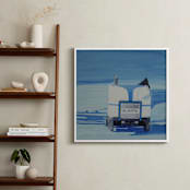 "Toronto Lakefront Zamboni" - Art Print in Cerulean Blue by Annie Seaton - In a Room