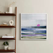 "New Horizon" - Art Print in Ocean Blues by Amy Moen - In a Room