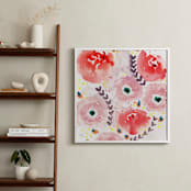 "Wildflower Bundle" - Art Print in Blush by Lindsay Megahed - In a Room