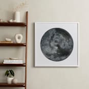 "Frosty Moon" - Art Print in Steel Grey by Emily Magone - In a Room