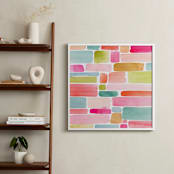 "Color Movement II" - Art Print in Coral by Yao Cheng Design - In a Room
