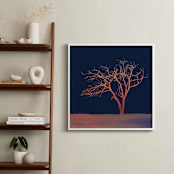 "Sunset Tree" - Art Print in Midnight Blue by Erin Niehenke - In a Room