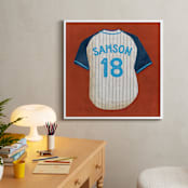 "Dinger Collection 3" - Personalized Art Print in Rust by Kamala Nahas - In a Room