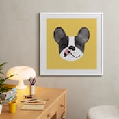 "Little Pup" - Art Print in Sunny Yellow by Tayler Mitchell - In a Room