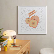 "Farmer's Market Peaches" - Art Print in Peaches and Cream by Kate Capone - In a Room