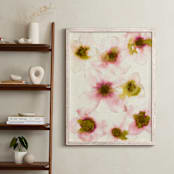 "Diaphanous Petals" - Art Print in Chartreuse Green by Kara Kosaka - In a Room