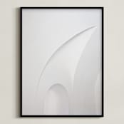 "El Morro Archway" - Art Print in Soft Grey Meets White by Anika - Framed