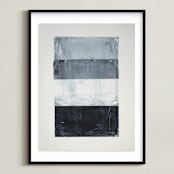 "tonality II" - Art Print in Slate by Sara Hicks Malone - Framed