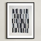 "tonality I" - Art Print in Slate by Sara Hicks Malone - Framed