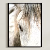"Wild Horse Eye" - Art Print in Cafe Cream by Michelle Detering - Framed