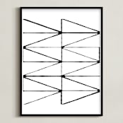 "visionary 2" - Art Print in deep black by trbdesign - Framed