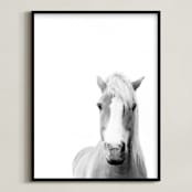 "Presence" - Art Print in Black and White by Debra Butler - Framed