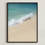 "Splash of Turquoise" - Art Print in Turquoise Blue by Carole Crohan - CaroleeXpressions - Framed