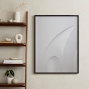 "El Morro Archway" - Art Print in Soft Grey Meets White by Anika - In a Room