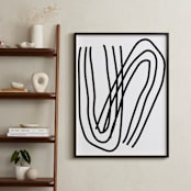 "A Bend in the Road" - Art Print in Snow by Kisco Print Shop - In a Room