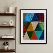 "Prismatic" - Art Print in Deep Forest by Emily Kariniemi - In a Room