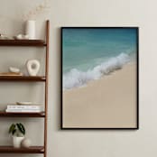 "Splash of Turquoise" - Art Print in Turquoise Blue by Carole Crohan - CaroleeXpressions - In a Room