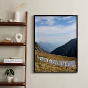"Laundry Day #2" - Art Print in Alpine Blue Sky by CJ Kurtzman Photography - In a Room