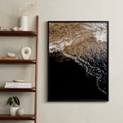 "Black Sand IV" - Art Print in Onyx by Karly Rose Sahr - In a Room