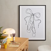 "Dancing Shoes" - Art Print in Starling Black by Nicole Simms - In a Room
