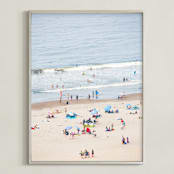 "Stinson Beach" - Art Print in Waves by Colette Peri - Framed