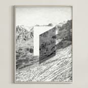 "Mountain View" - Art Print in rock by Sumak Studio - Framed
