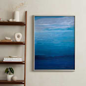 "fresh water - portrait" - Art Print in Teal blue by Teodora Guererra - In a Room