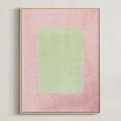 "Playground III" - Art Print in blush by Kamala Nahas - Framed Canvas