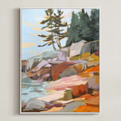 "Step Up / Step Out I" - Art Print in Multi by Jess Franks - Framed Canvas