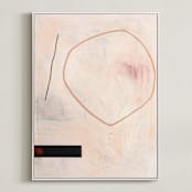 "When All Is Said & Done 2" - Art Print in Sandpaper by Keren Toledano - Framed Canvas