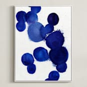 "Lula" - Art Print in Royal Blue by Parima Studio - Framed Canvas