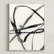 "Plant Cell 1" - Art Print in Black and White by Mary Gaspar - Framed Canvas