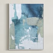 "Sea Glass No. 1" - Art Print in Sea by Julia Contacessi - Framed Canvas