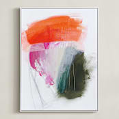 "Protea" - Art Print in Protea Tricolor by Rachel Wadlow - Framed Canvas