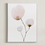 "Mokuren03" - Art Print in Pale Pink by jinseikou - Framed Canvas